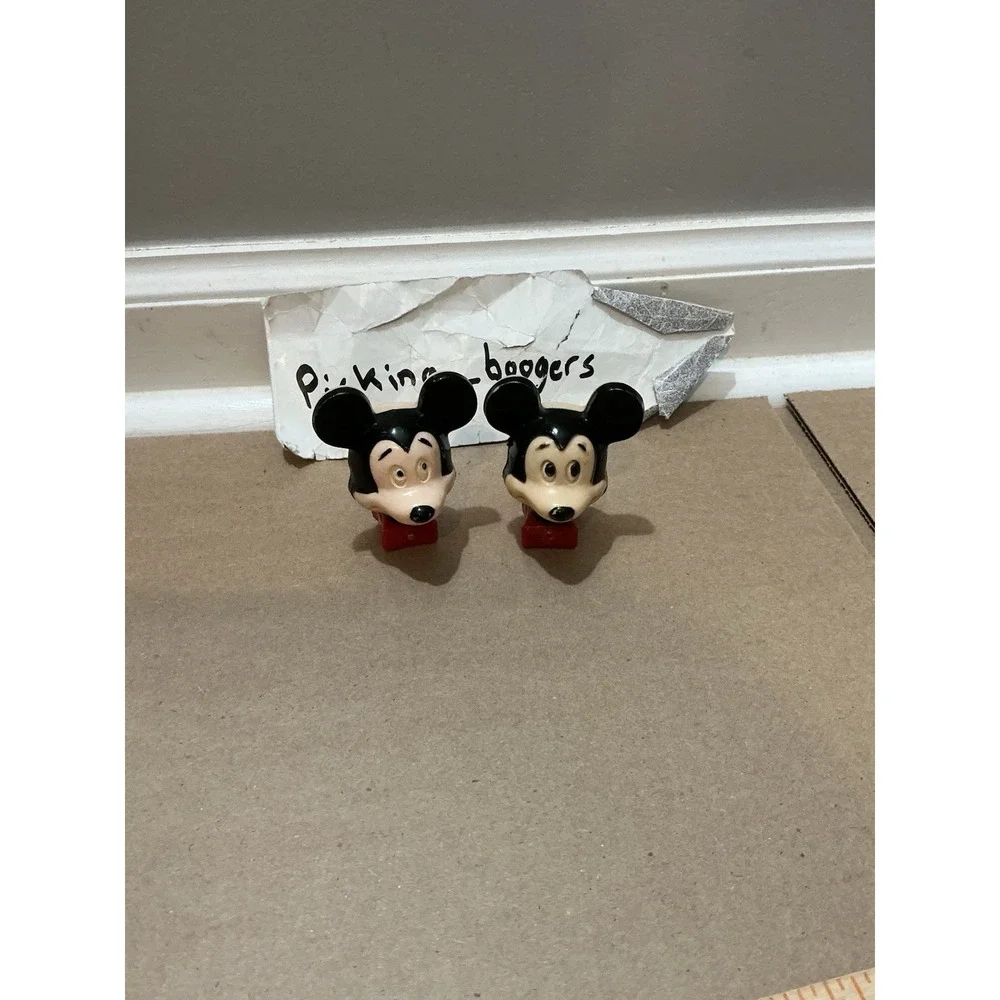 2 Walt Disney Mickey Mouse Vintage Nightlight Works
